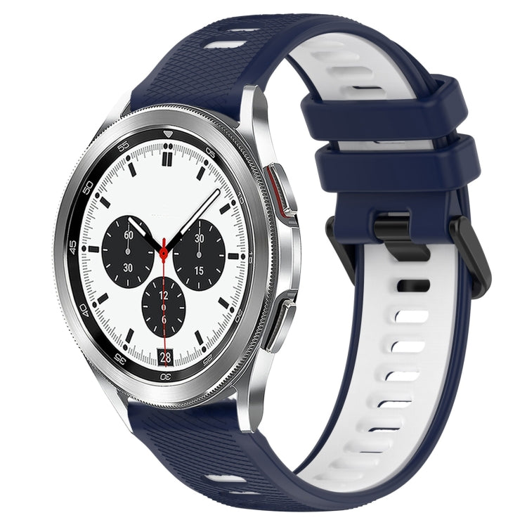 20mm Sports Two-Color Silicone Watch Band, For Samsung  Galaxy Watch4 Classic 42mm, For Samsung  Galaxy Watch4 Classic 46mm