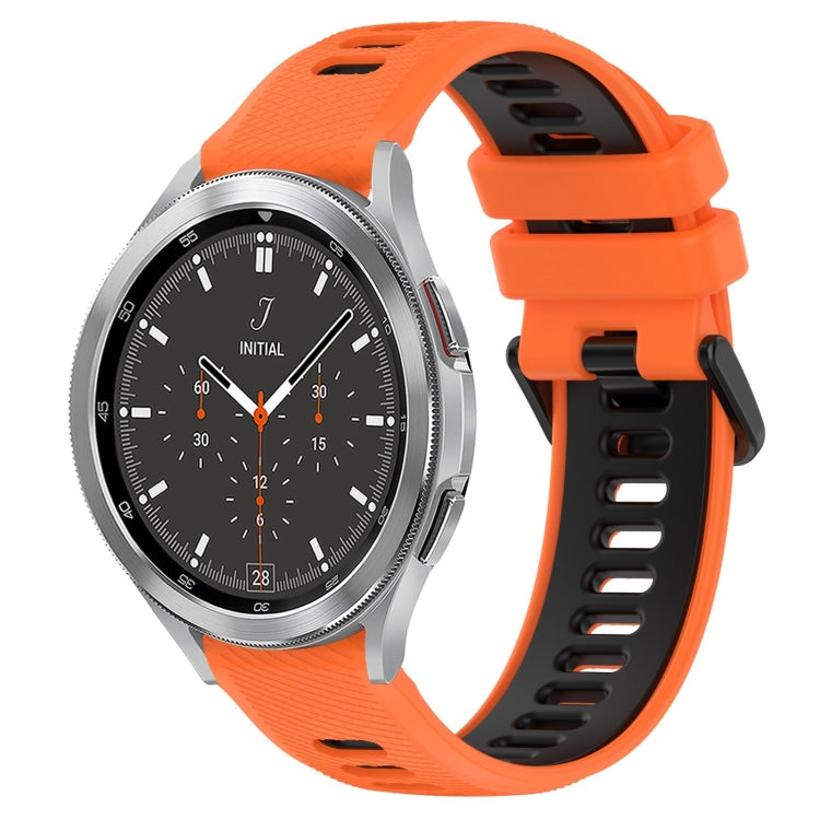 20mm Sports Two-Color Silicone Watch Band, For Samsung  Galaxy Watch4 Classic 42mm, For Samsung  Galaxy Watch4 Classic 46mm