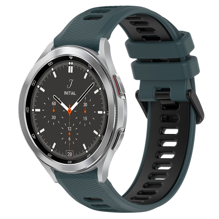 20mm Sports Two-Color Silicone Watch Band, For Samsung  Galaxy Watch4 Classic 42mm, For Samsung  Galaxy Watch4 Classic 46mm