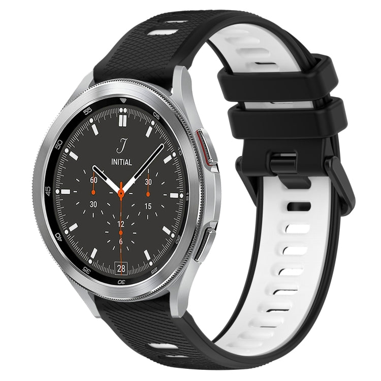 20mm Sports Two-Color Silicone Watch Band, For Samsung  Galaxy Watch4 Classic 42mm, For Samsung  Galaxy Watch4 Classic 46mm