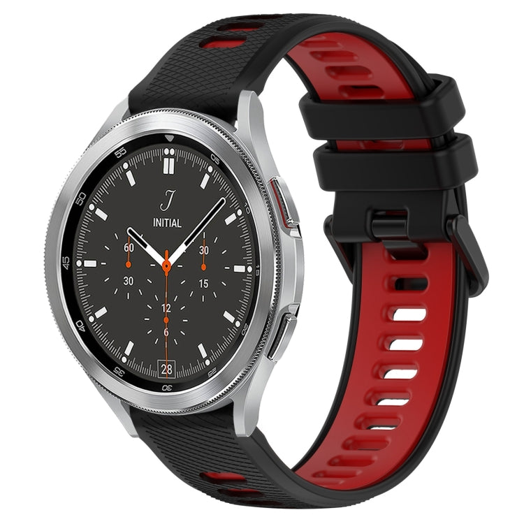 20mm Sports Two-Color Silicone Watch Band, For Samsung  Galaxy Watch4 Classic 42mm, For Samsung  Galaxy Watch4 Classic 46mm