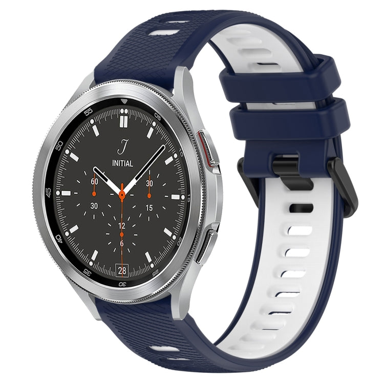 20mm Sports Two-Color Silicone Watch Band, For Samsung  Galaxy Watch4 Classic 42mm, For Samsung  Galaxy Watch4 Classic 46mm
