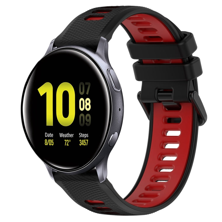20mm Sports Two-Color Silicone Watch Band, For Samsung Galaxy Watch Active2 40mm, For Samsung Galaxy Watch Active2 44mm