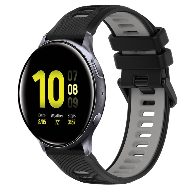 20mm Sports Two-Color Silicone Watch Band, For Samsung Galaxy Watch Active2 40mm, For Samsung Galaxy Watch Active2 44mm