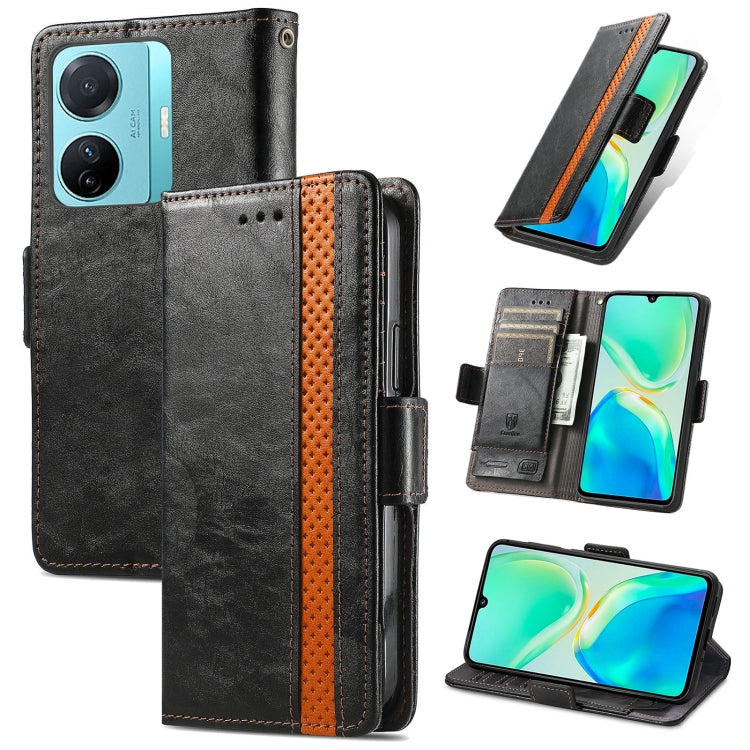 CaseNeo Splicing Dual Magnetic Buckle Leather Phone Case, For Tecno Pova Neo 5G, For vivo S15e, For Xiaomi 13 Lite, For ZTE Blade A52, For Samsung Galaxy A14 4G