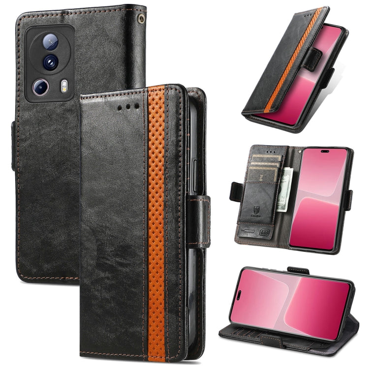CaseNeo Splicing Dual Magnetic Buckle Leather Phone Case, For Tecno Pova Neo 5G, For vivo S15e, For Xiaomi 13 Lite, For ZTE Blade A52