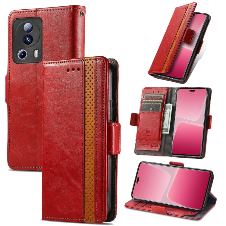 CaseNeo Splicing Dual Magnetic Buckle Leather Phone Case, For Tecno Pova Neo 5G, For vivo S15e, For Xiaomi 13 Lite, For ZTE Blade A52
