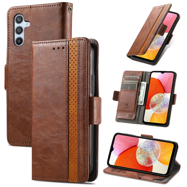 CaseNeo Splicing Dual Magnetic Buckle Leather Phone Case, For Tecno Pova Neo 5G, For vivo S15e, For Xiaomi 13 Lite, For ZTE Blade A52, For Samsung Galaxy A14 4G