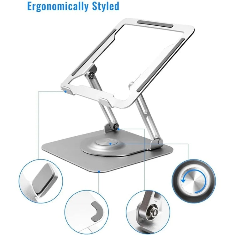 D147 Foldable 360 Degree Rotating Laptop Lifting Bracket Aluminum Alloy Notebook Desktop Stand, D147