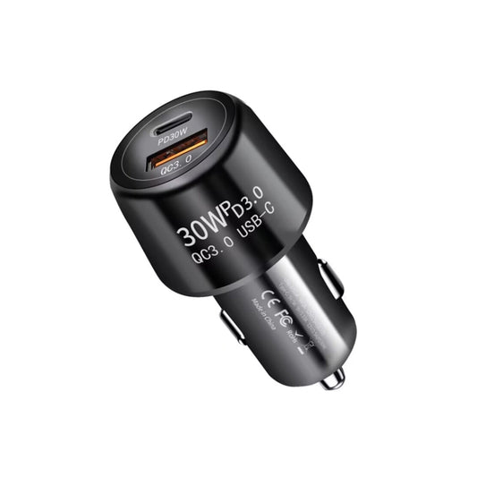 P29 48W PD30W + QC3.0 18W USB Dual Port Car Charger, P29 (Black), P29 (White)