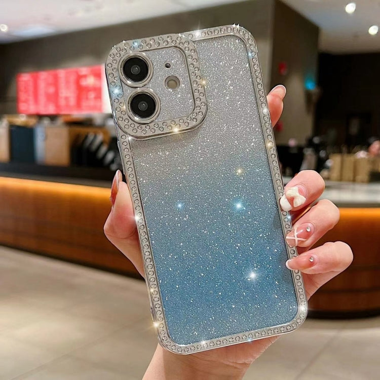 Diamond Gradient Glitter Plated TPU Phone Case, For iPhone 15 Pro Max, For iPhone 11, For iPhone 11 Pro Max