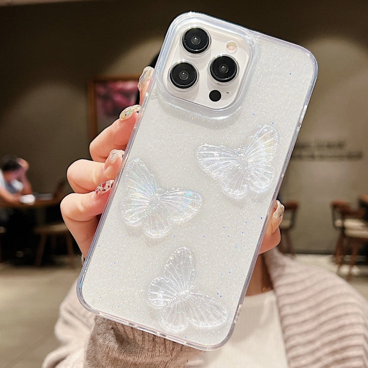 Clear Crystal Butterflies TPU Phone Case, For iPhone XS Max, For iPhone 7 Plus / 8 Plus