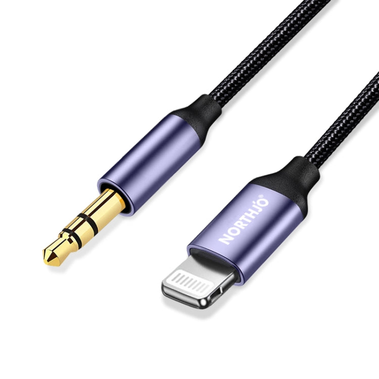 NORTHJO LTM03 8 Pin to 3.5mm Audio AUX Jack Cable, 0.5m, 1m, 1.5m