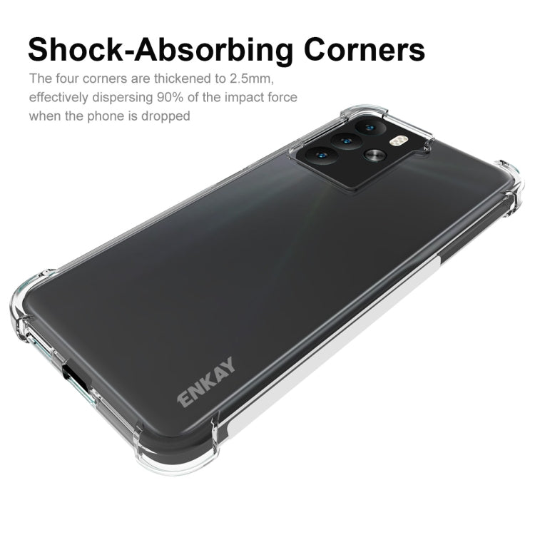 ENKAY Hat-Prince Transparent TPU Shockproof Phone Case, For HTC U23, For HTC U23 Pro