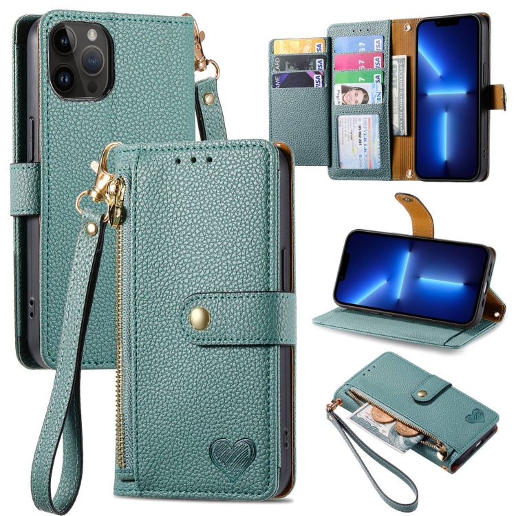 Love Zipper Lanyard Leather Phone Case, For iPhone 14 Pro, For iPhone 14 Pro Max, For iPhone 7 / 8 / SE 2022, For iPhone 13 Pro Max, For iPhone 13 Pro