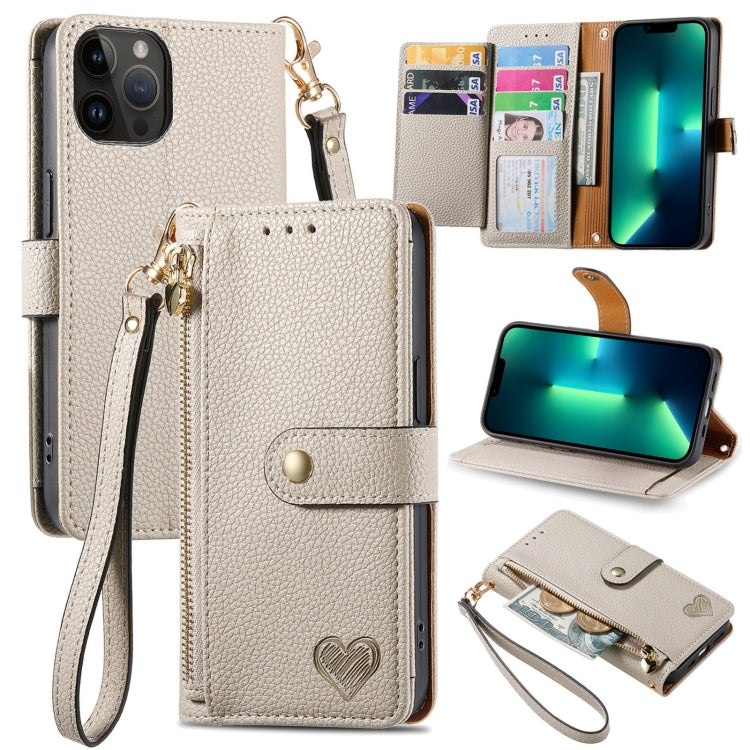 Love Zipper Lanyard Leather Phone Case, For iPhone 14 Pro, For iPhone 14 Pro Max, For iPhone 7 / 8 / SE 2022, For iPhone 13 Pro Max, For iPhone 13 Pro