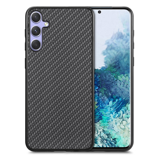 Carbon Fiber Texture Leather Back Cover Phone Case, For Samsung Galaxy S25+ 5G, For Samsung Galaxy S25 Ultra 5G, For Samsung Galaxy A54 5G, For Samsung Galaxy A14 5G