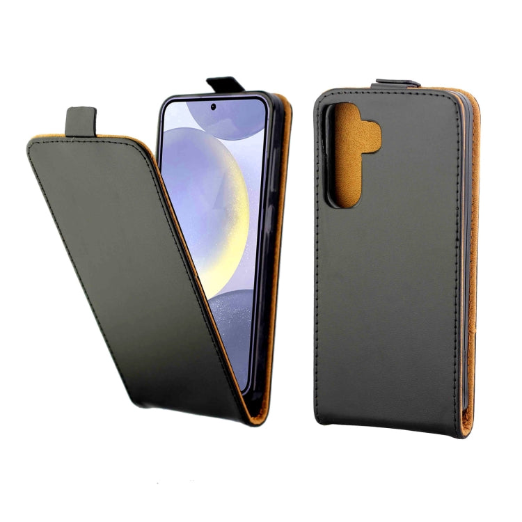 Vertical Flip Leather Case with Card Slot, For Samsung Galaxy S25 5G, For Samsung Galaxy S25+ 5G, For Samsung Galaxy S25 Ultra 5G, For Samsung Galaxy A16 5G, For Samsung Galaxy A06 4G, For Samsung Galaxy S24 FE 5G, For Samsung Galaxy M35 5G