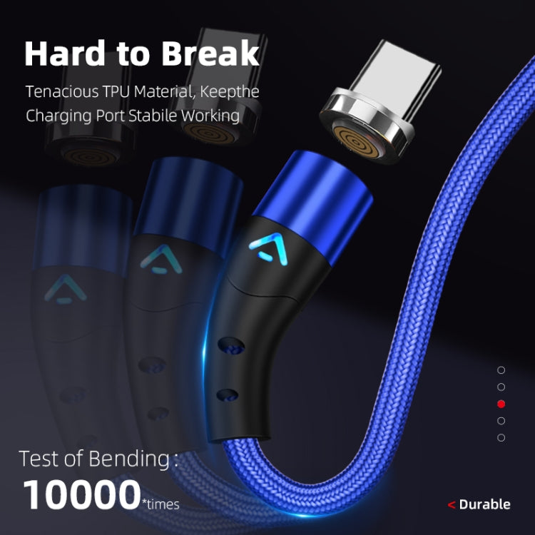 ENKAY 3A USB to 8 Pin Magnetic Fast Charging Data Cable with LED Light, 1m 3A USB to 8 Pin, 2m 3A USB to 8 Pin