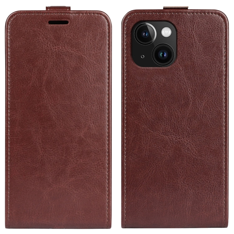 R64 Texture Single Vertical Flip Leather Phone Case, For iPhone 16 Pro Max, For iPhone 16 Pro, For iPhone 16 Plus, For iPhone 16, For iPhone 15 Pro Max, For iPhone 15 Pro, For iPhone 15 Plus, For iPhone 15