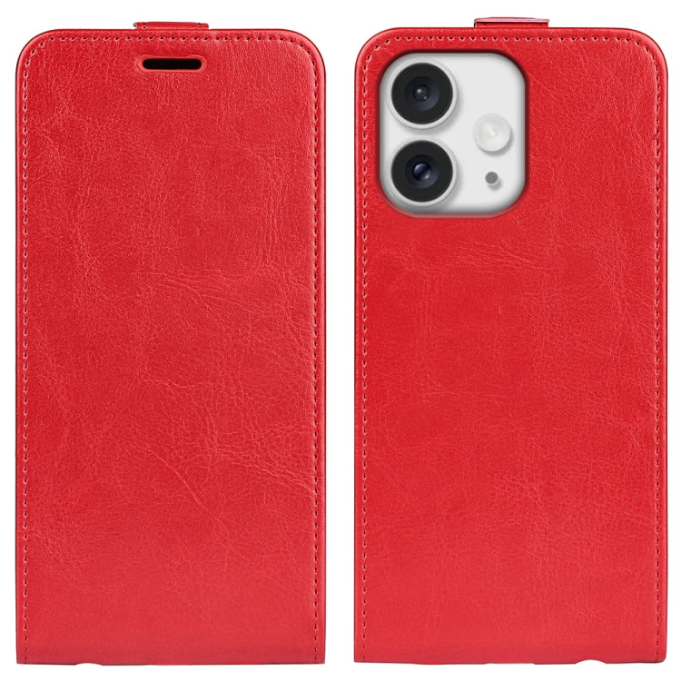 R64 Texture Single Vertical Flip Leather Phone Case, For iPhone 16 Pro Max, For iPhone 16 Pro, For iPhone 16 Plus, For iPhone 16, For iPhone 15 Pro Max, For iPhone 15 Pro, For iPhone 15 Plus, For iPhone 15