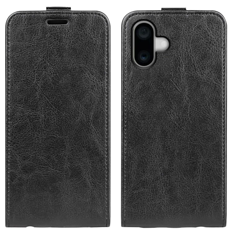 R64 Texture Single Vertical Flip Leather Phone Case, For iPhone 16 Pro Max, For iPhone 16 Pro, For iPhone 16 Plus, For iPhone 16, For iPhone 15 Pro Max, For iPhone 15 Pro, For iPhone 15 Plus, For iPhone 15