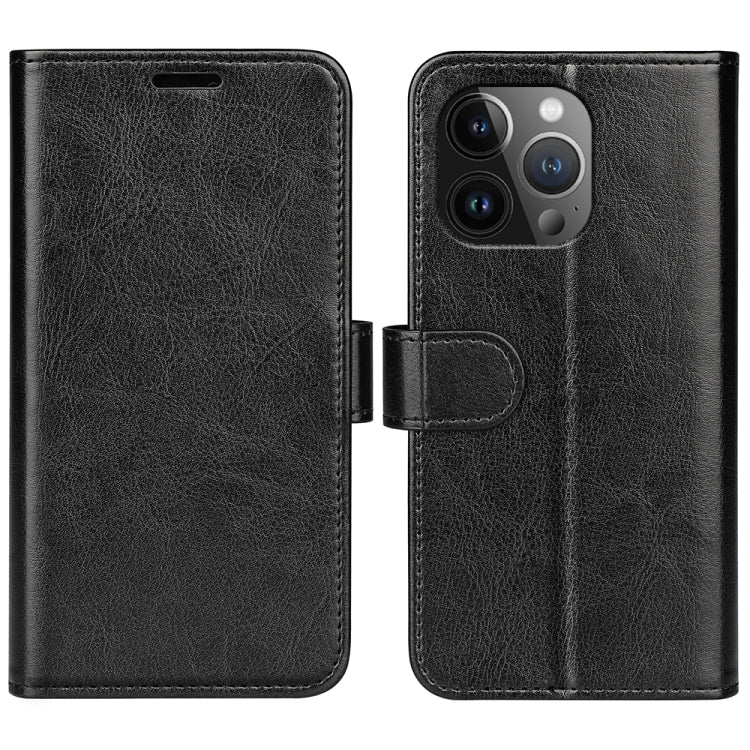 R64 Texture Horizontal Flip Leather Phone Case, For iPhone 16 Pro Max, For iPhone 16 Pro, For iPhone 16 Plus, For iPhone 16, For iPhone 15 Pro Max, For iPhone 15 Pro, For iPhone 15 Plus, For iPhone 15