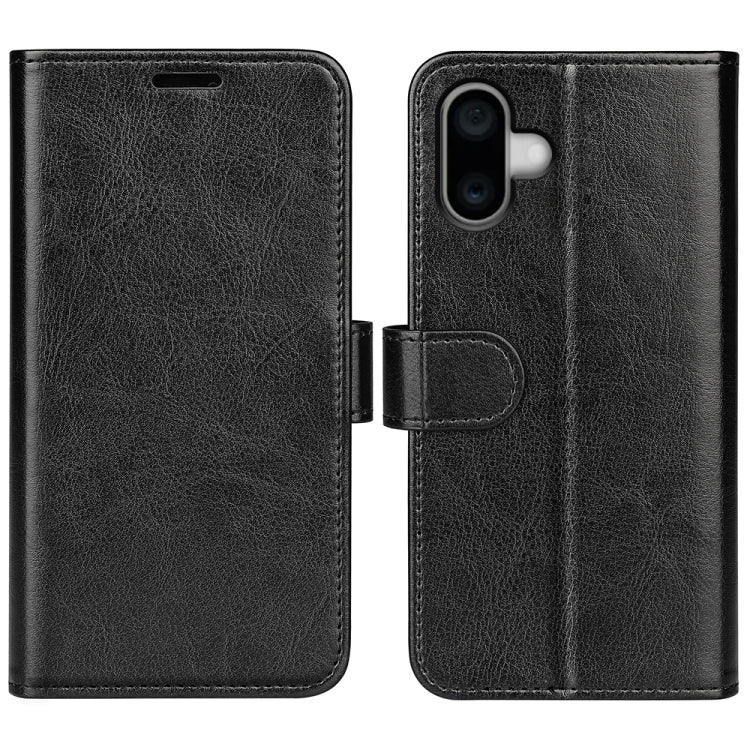 R64 Texture Horizontal Flip Leather Phone Case, For iPhone 16 Pro Max, For iPhone 16 Pro, For iPhone 16 Plus, For iPhone 16, For iPhone 15 Pro Max, For iPhone 15 Pro, For iPhone 15 Plus, For iPhone 15