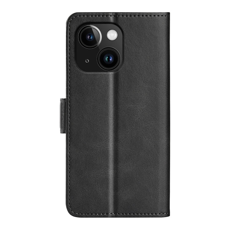 Dual-side Magnetic Buckle Horizontal Flip Leather Phone Case, For iPhone 15 Plus, For iPhone 15