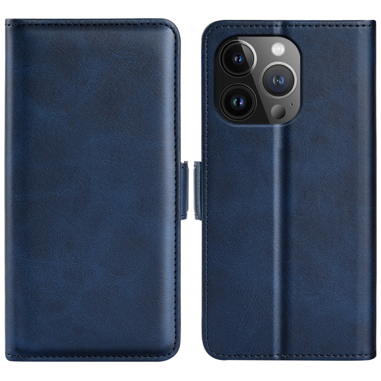 Dual-side Magnetic Buckle Horizontal Flip Leather Phone Case, For iPhone 16 Pro Max, For iPhone 16 Pro, For iPhone 16 Plus, For iPhone 16, For iPhone 15 Pro Max, For iPhone 15 Pro