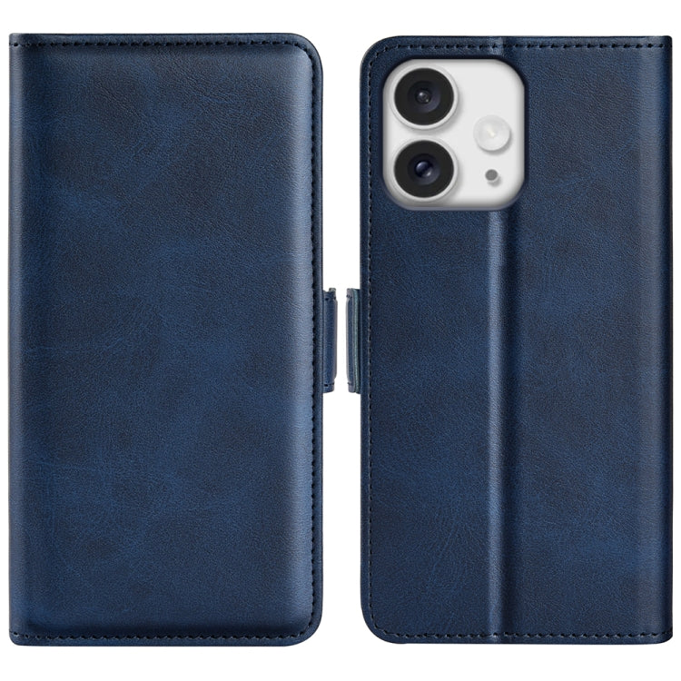 Dual-side Magnetic Buckle Horizontal Flip Leather Phone Case, For iPhone 16 Pro Max, For iPhone 16 Pro, For iPhone 16 Plus, For iPhone 16, For iPhone 15 Pro Max, For iPhone 15 Pro