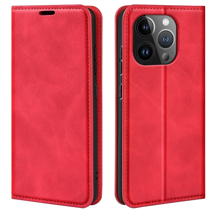 Retro-skin  Magnetic Suction Leather Phone Case, For iPhone 16 Pro Max, For iPhone 16 Pro, For iPhone 16 Plus, For iPhone 16, For iPhone 15 Pro Max, For iPhone 15 Pro