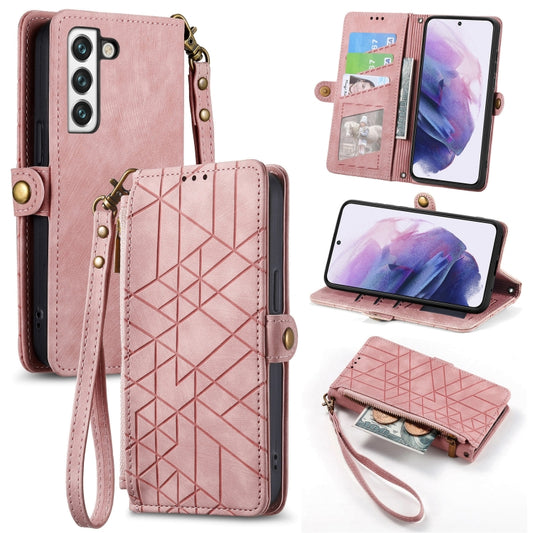 Geometric Zipper Wallet Side Buckle Leather Phone Case, For Samsung Galaxy S22 5G, For Samsung Galaxy A13 5G, For Samsung Galaxy A41, For Samsung Galaxy A22 4G