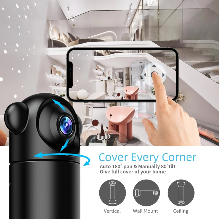 V10 HD Infrared Home Night Vision Mini Camera Remote Control Family Security Camera, V10