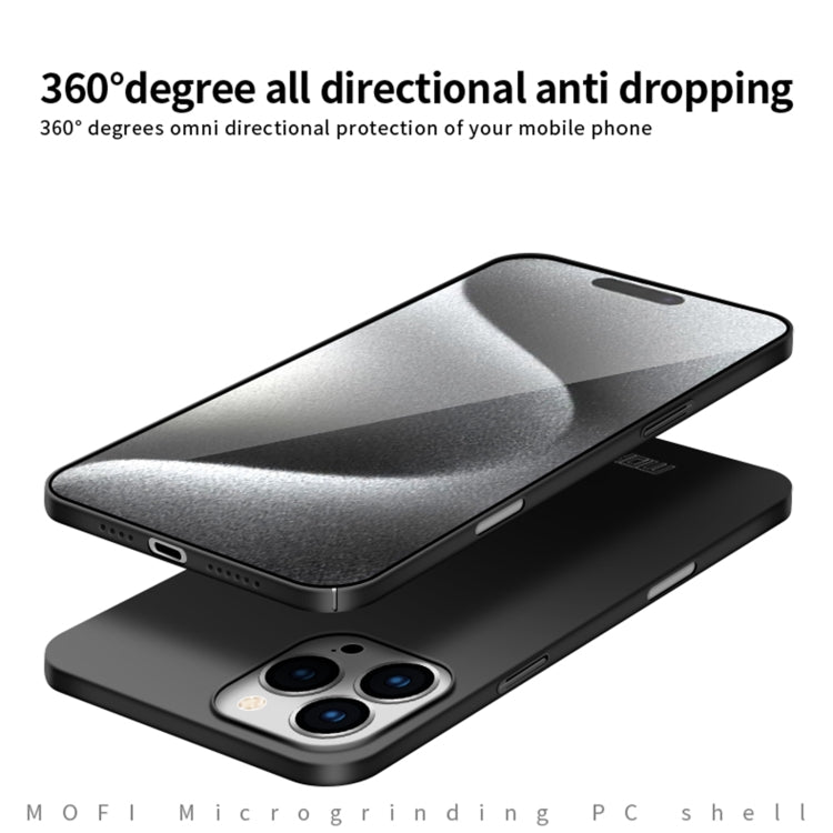 MOFI Frosted PC Ultra-thin Hard Phone Case, For iPhone 16 Pro Max, For iPhone 16 Pro, For iPhone 16 Plus, For iPhone 16, For iPhone 15 Pro Max, For iPhone 15 Pro