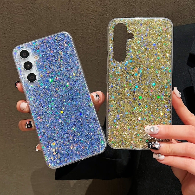 Glitter Sequins Epoxy TPU Phone Case, For Samsung Galaxy S24 5G, For Samsung Galaxy A05s, For Samsung Galaxy A25, For Samsung Galaxy S23 FE 5G