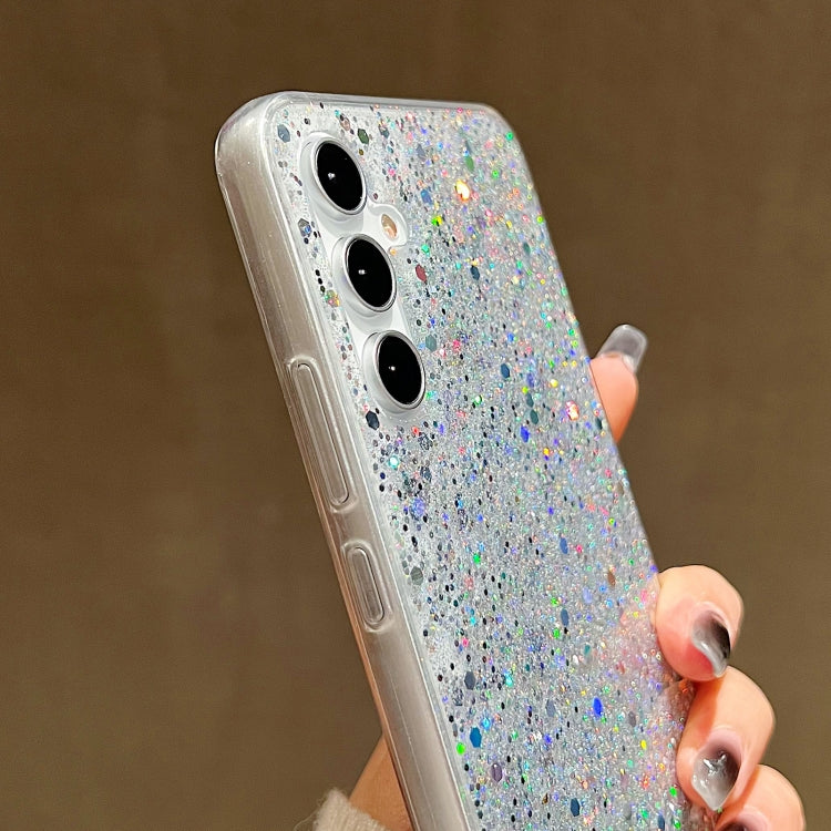 Glitter Sequins Epoxy TPU Phone Case, For Samsung Galaxy S24 5G, For Samsung Galaxy A05s, For Samsung Galaxy A25, For Samsung Galaxy S23 FE 5G