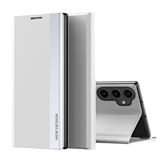 Side Electroplated Adsorption Leather Phone Case, For Samsung Galaxy S23 FE 5G