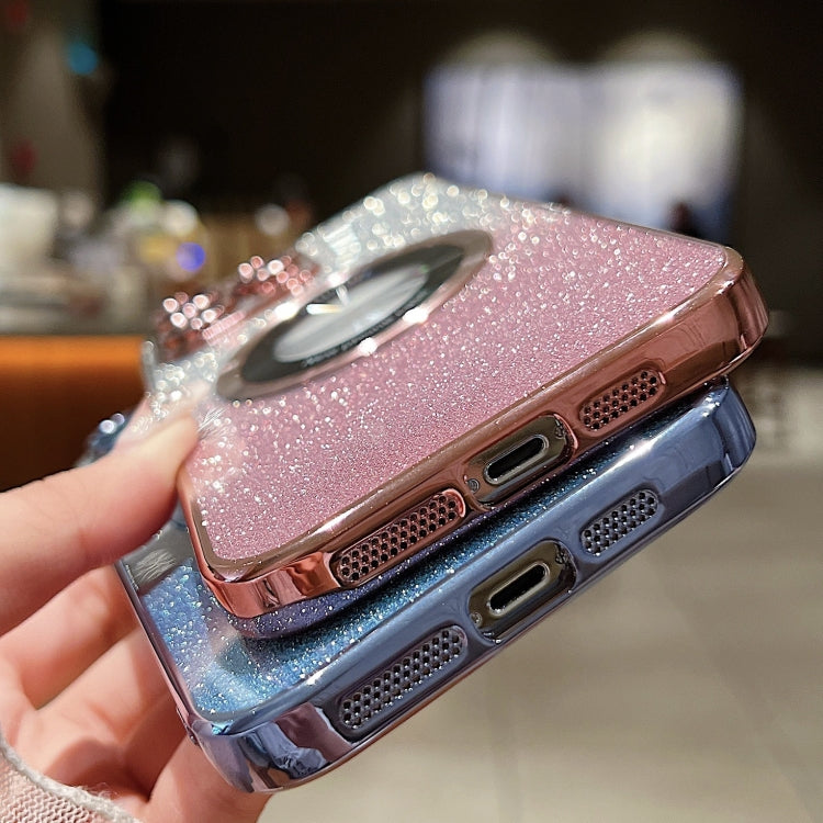 Gradient Glitter Electroplating MagSafe TPU Phone Case, For iPhone 11 Pro