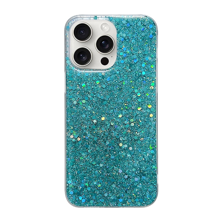 Glitter Sequins Epoxy TPU Phone Case, For iPhone 16 Pro Max, For iPhone 16 Pro, For iPhone 16 Plus, For iPhone 16