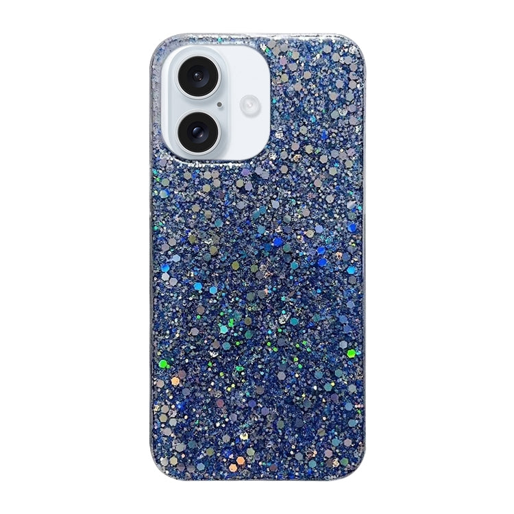 Glitter Sequins Epoxy TPU Phone Case, For iPhone 16 Pro Max, For iPhone 16 Pro, For iPhone 16 Plus, For iPhone 16