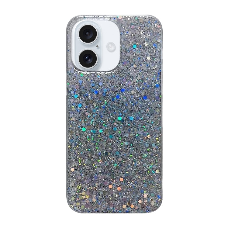 Glitter Sequins Epoxy TPU Phone Case, For iPhone 16 Pro Max, For iPhone 16 Pro, For iPhone 16 Plus, For iPhone 16