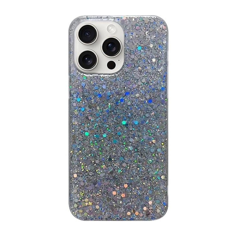 Glitter Sequins Epoxy TPU Phone Case, For iPhone 16 Pro Max, For iPhone 16 Pro, For iPhone 16 Plus, For iPhone 16