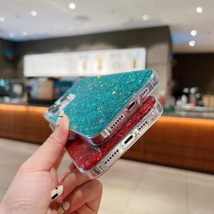 Glitter Sequins Epoxy TPU Phone Case, For iPhone 16 Pro Max, For iPhone 16 Pro, For iPhone 16 Plus, For iPhone 16