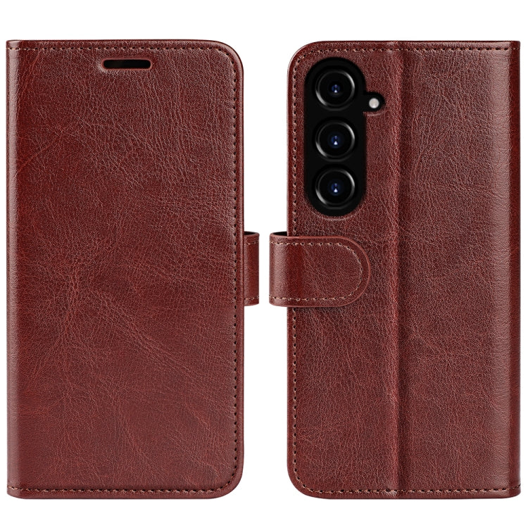 R64 Texture Horizontal Flip Leather Phone Case, For Samsung Galaxy A05s, For Samsung Galaxy M34, For Samsung Galaxy S23 FE 5G