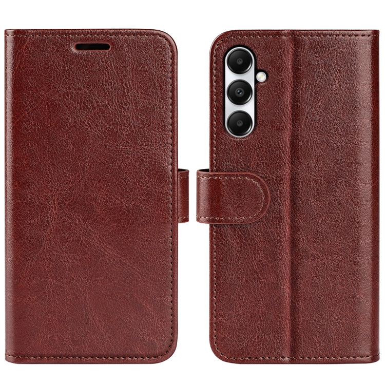 R64 Texture Horizontal Flip Leather Phone Case, For Samsung Galaxy A05s, For Samsung Galaxy M34, For Samsung Galaxy S23 FE 5G