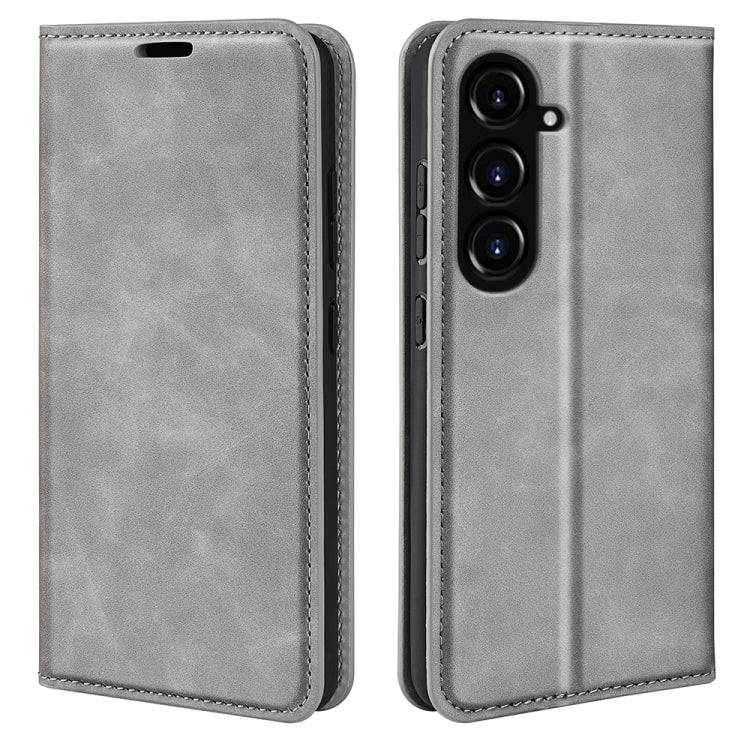 Retro-skin Magnetic Suction Leather Phone Case, For Samsung Galaxy S23 FE 5G