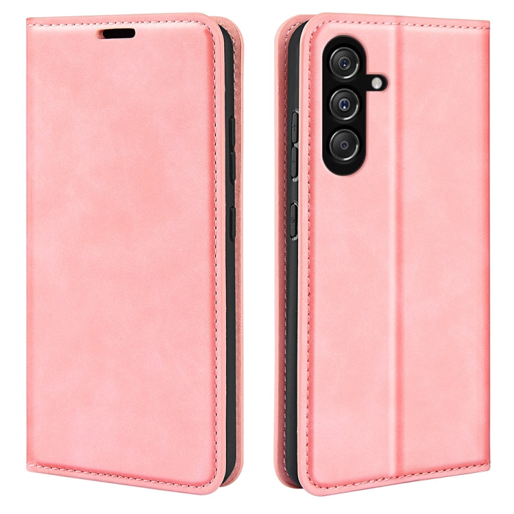 Retro-skin Magnetic Suction Leather Phone Case, For Samsung Galaxy S24+ 5G, For Samsung Galaxy S24 5G, For Samsung Galaxy A15, For Samsung Galaxy A05, For Samsung Galaxy A05s, For For Samsung Galaxy M34 5G