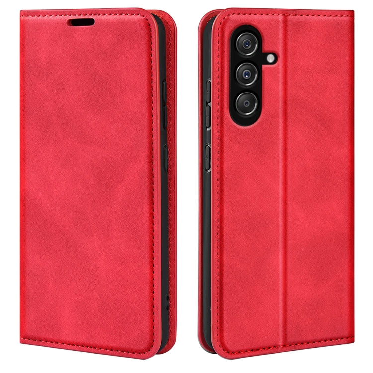 Retro-skin Magnetic Suction Leather Phone Case, For Samsung Galaxy S24+ 5G, For Samsung Galaxy S24 5G, For Samsung Galaxy A15, For Samsung Galaxy A05, For Samsung Galaxy A05s, For For Samsung Galaxy M34 5G