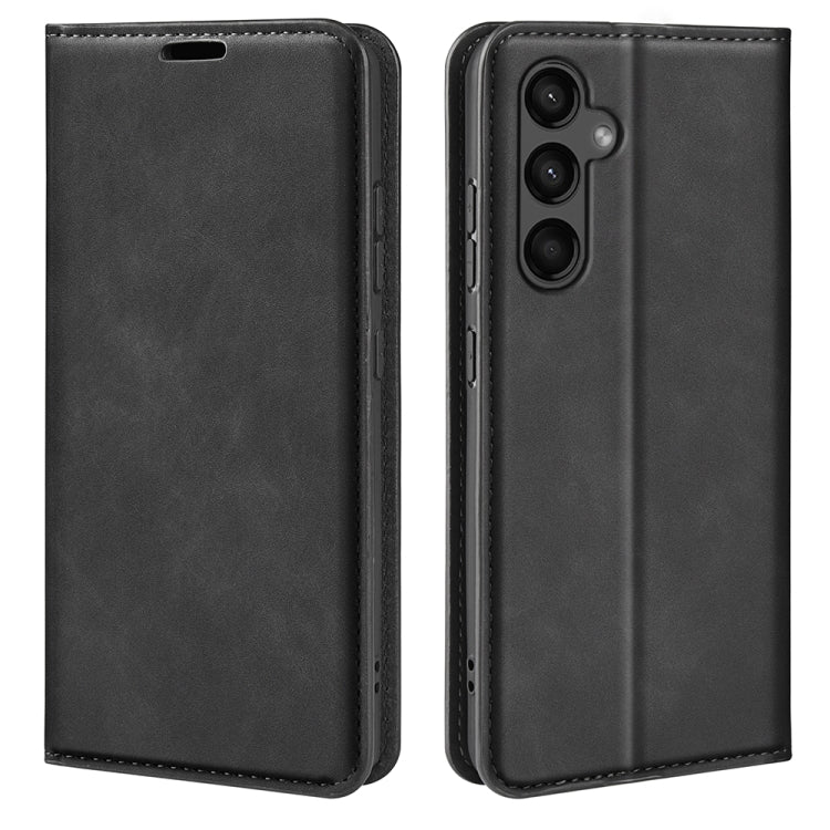 Retro-skin Magnetic Suction Leather Phone Case, For Samsung Galaxy S24+ 5G, For Samsung Galaxy S24 5G, For Samsung Galaxy A15, For Samsung Galaxy A05, For Samsung Galaxy A05s, For For Samsung Galaxy M34 5G